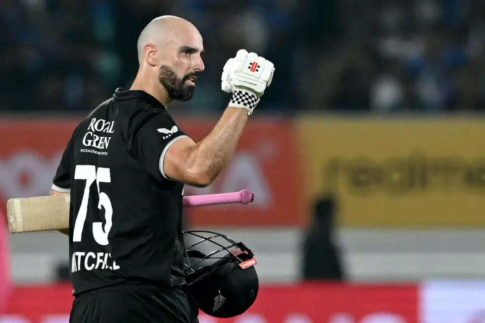 india-vs-new-zealand-2nd-odi-2026-mitchell-rajkot-win